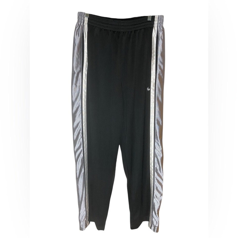 Nike Y2K Men's Black and Silver Track Pants size XXL